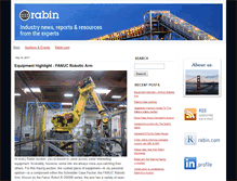 Tablet Screenshot of blog.rabin.com